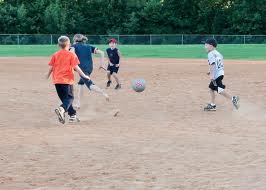 Kids playing in a camp aftercare program