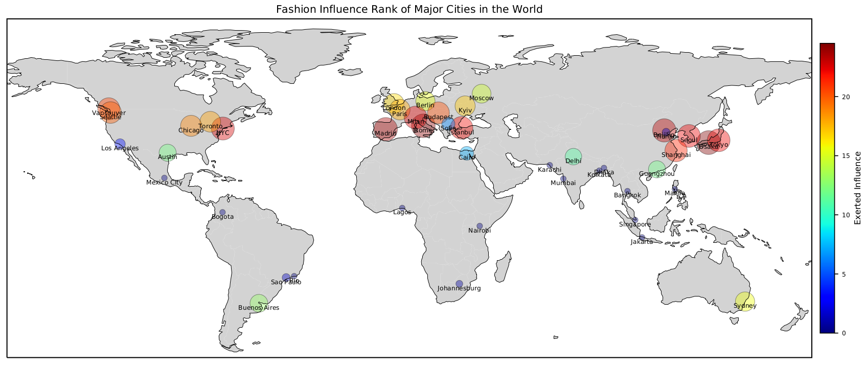 Fashion Influence World Map